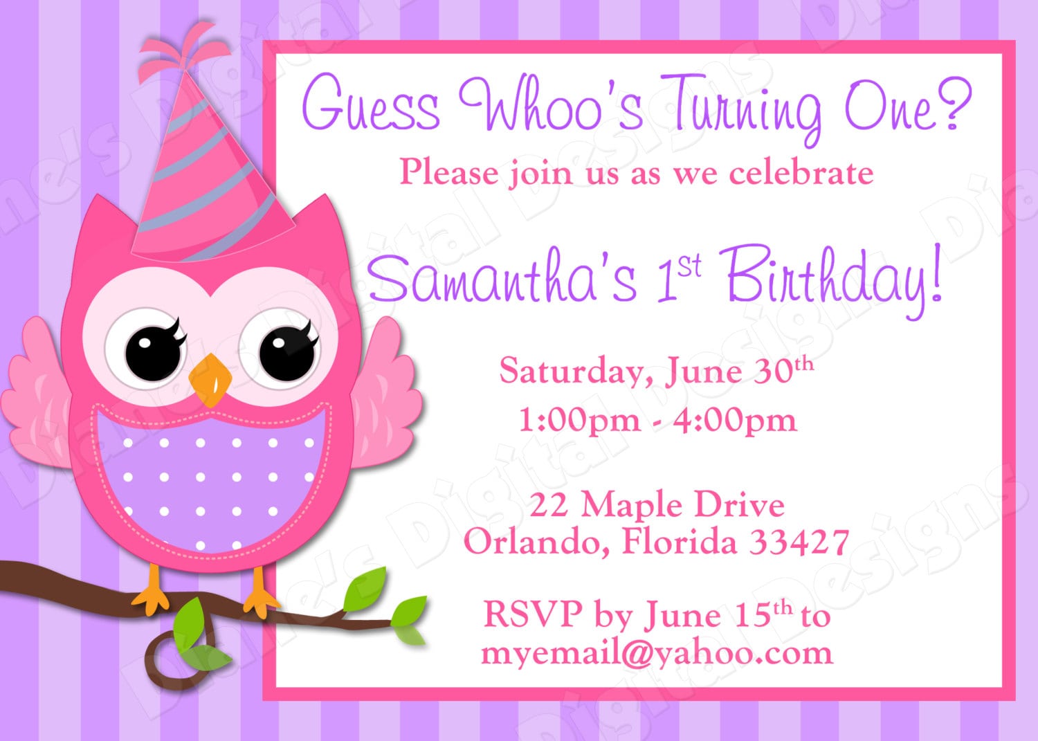 Owl Birthday Party Invitations â Gangcraft Net